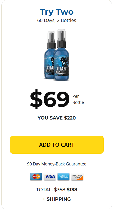 Titan Transform $69/bottle